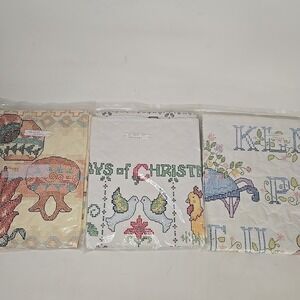 Handmade Cross-Quilt Blanket Lot (Read Description)